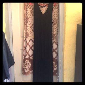 Black high/low maxi dress (never worn)